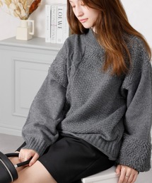 acro | パッチワークデザインニット/AC3445(ニット/セーター)