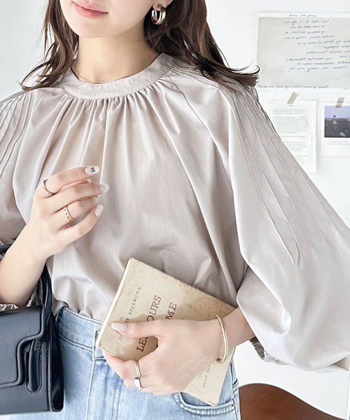 セール】クラシカルなデザインで洗練ムード漂う。前後2way袖山タック