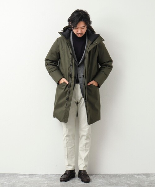 Stutostein Nolley's（シュテットシュタインノーリーズ）の「《ビジカジ対応》M47 URBAN DAWN COAT ダウンコート（ダウンジャケット/コート・メンズ・ブラック/オリーブ・M/L/S）」の9枚目の写真