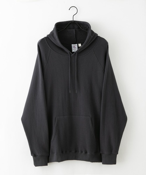 JEMORGAN（ジェーイーモーガン）の「【JEMORGAN/ジェイイーモーガン】　柔編み裏毛ラグランスウェットトレーナー　オーバーサイズ（パーカー・メンズ・チャコールグレー/ホワイト/ライトブラウン/杢グレー/サックスブルー・LARGE/MEDIUM）」の21枚目の写真