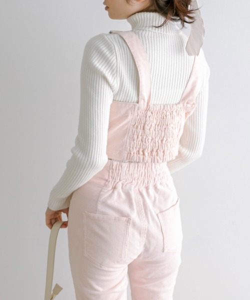 OLIVE des OLIVE（オリーブデオリーブ）の「マルチWAYセンターホックサロペット　1041090040（サロペット/オーバーオール・レディース・ケミカルウォッシュ/ピンク・FREE）」の13枚目の写真