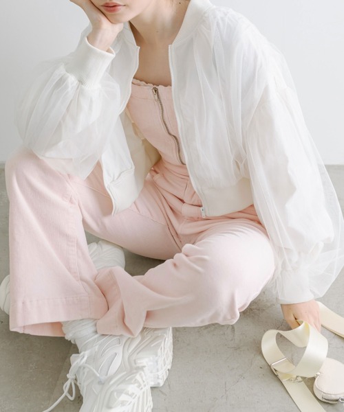 OLIVE des OLIVE（オリーブデオリーブ）の「マルチWAYセンターホックサロペット　1041090040（サロペット/オーバーオール・レディース・ケミカルウォッシュ/ピンク・FREE）」の9枚目の写真