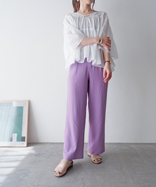 MODE KAORI（モードカオリ）の「ストラッププラットサンダル/35746（サンダル・レディース・イエロー/ベージュ系その他/ブラック・L/S/M/XL）」の11枚目の写真