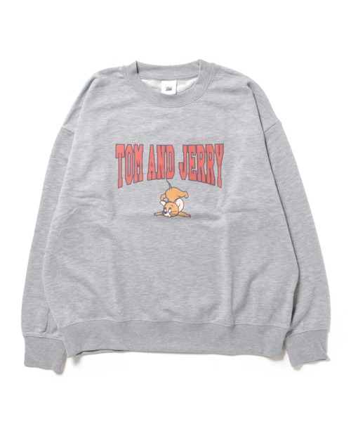 Tom&Jerry(トムアンドジェリー)の「【公式】トムとジェリー 裏毛ワイドドロップ型クルートレーナー レディース(スウェット・レディース・オレンジ/オートミール/グレー/グリーン・M/L)」の6枚目の写真