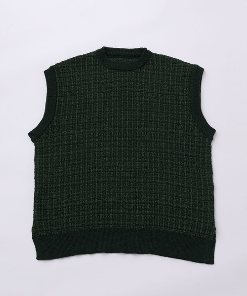 JUNRED（ジュンレッド）の「ツイードベスト（ベスト・メンズ・チャコールグレー/オリーブ/グリーン・S/M/L）」の10枚目の写真