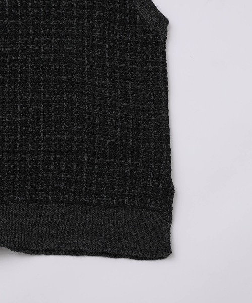 JUNRED（ジュンレッド）の「ツイードベスト（ベスト・メンズ・チャコールグレー/オリーブ/グリーン・S/M/L）」の4枚目の写真