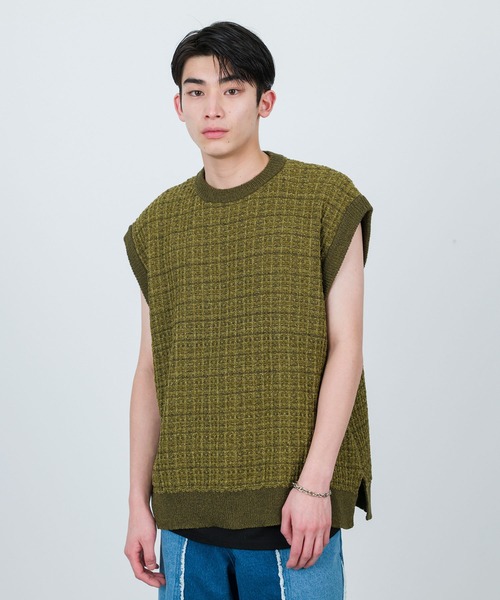 JUNRED（ジュンレッド）の「ツイードベスト（ベスト・メンズ・チャコールグレー/オリーブ/グリーン・S/M/L）」の17枚目の写真