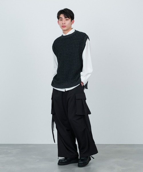 JUNRED（ジュンレッド）の「ツイードベスト（ベスト・メンズ・チャコールグレー/オリーブ/グリーン・S/M/L）」の20枚目の写真