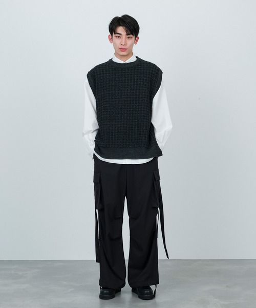 JUNRED（ジュンレッド）の「ツイードベスト（ベスト・メンズ・チャコールグレー/オリーブ/グリーン・S/M/L）」の21枚目の写真