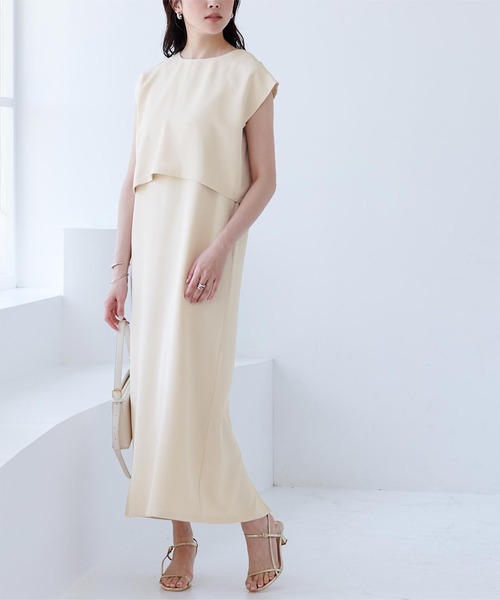 UR'S（ユアーズ）の「クロップドトップス×キャミソールワンピースセットアップ（セットアップ・レディース・ネイビー/アイボリー・S/L/M）」の5枚目の写真