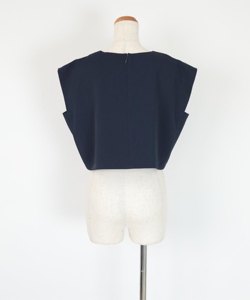 UR'S（ユアーズ）の「クロップドトップス×キャミソールワンピースセットアップ（セットアップ・レディース・ネイビー/アイボリー・S/L/M）」の18枚目の写真