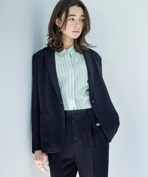 INDIVI ネイビースーツ　セットアップ　38 INDIVI ネイビー スーツ セットアップ 38（セール】【こなれ