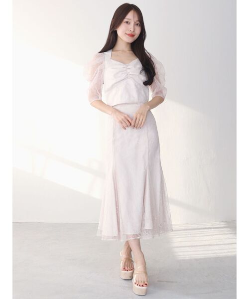 MERCURYDUO(マーキュリーデュオ)の「レースコルセットマーメイドSK【セットアップ着用可】(スカート・レディース・パープル/オフホワイト/ベージュ・X-SMALL/MEDIUM/SMALL)」の20枚目の写真