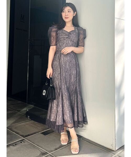 MERCURYDUO(マーキュリーデュオ)の「レースコルセットマーメイドSK【セットアップ着用可】(スカート・レディース・パープル/オフホワイト/ベージュ・X-SMALL/MEDIUM/SMALL)」の11枚目の写真