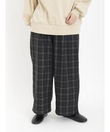 Samansa Mos2 | タックゆるストレートパンツ(その他パンツ)