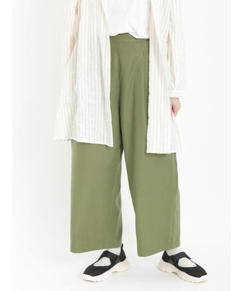 Samansa Mos2（サマンサ モスモス）の「タックゆるストレートパンツ（その他パンツ・レディース・ベージュ/グリーン/ブラック/グレー・F）」の21枚目の写真