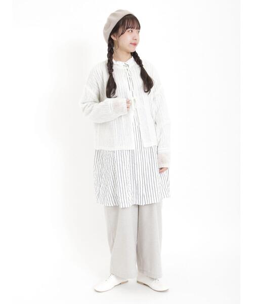 Samansa Mos2（サマンサ モスモス）の「タックゆるストレートパンツ（その他パンツ・レディース・ベージュ/グリーン/ブラック/グレー・F）」の15枚目の写真