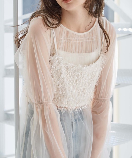 archives(アルシーヴ)の「フェザービスチェ(ベスト・レディース・グレー/アイボリー/ピンクベージュ/オフホワイト・MEDIUM)」の9枚目の写真