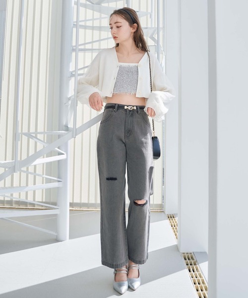 archives(アルシーヴ)の「フェザービスチェ(ベスト・レディース・グレー/アイボリー/ピンクベージュ/オフホワイト・MEDIUM)」の20枚目の写真