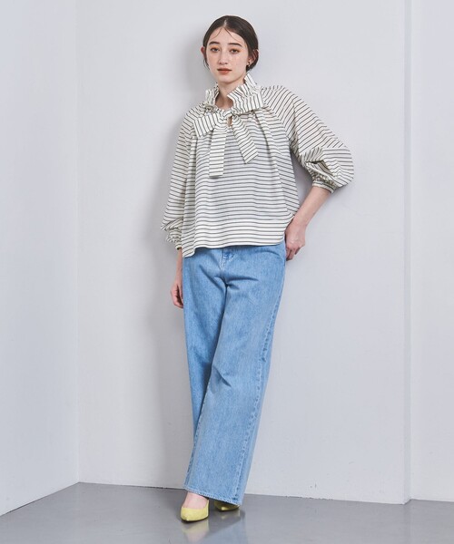 ユナイテッドアローズ　ボリュームギャザーリボンブラウス　F フリーサイズ　長袖 UNITED ARROWS（ユナイテッドアローズ）の「ボリューム ギャザー