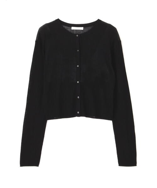 PROPORTION BODY DRESSING（プロポーションボディドレッシング）の「シアーリブショートカーディガン / 1214174300（カーディガン/ボレロ・レディース・ベージュ/ブラック/レッド/イエロー/ホワイト系その他・FREE）」の6枚目の写真