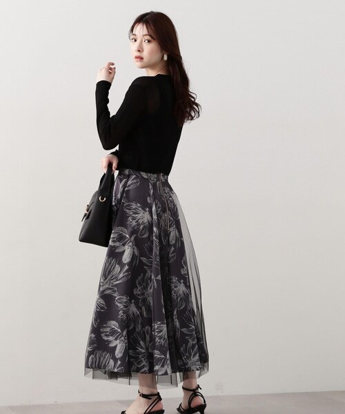 PROPORTION BODY DRESSING（プロポーションボディドレッシング）の「シアーリブショートカーディガン / 1214174300（カーディガン/ボレロ・レディース・ベージュ/ブラック/レッド/イエロー/ホワイト系その他・FREE）」の8枚目の写真