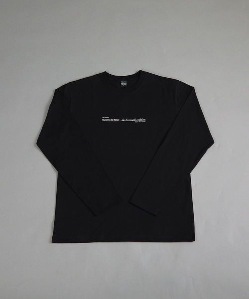 VIBGYOR(ヴィブジョー)の「ヘヴィウェイト天竺 プリント 長袖 クルーネック(Tシャツ/カットソー・メンズ・ホワイト/ブラック/ミント・MEDIUM/LARGE)」の2枚目の写真