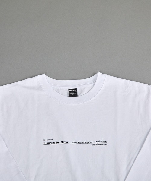 VIBGYOR(ヴィブジョー)の「ヘヴィウェイト天竺 プリント 長袖 クルーネック(Tシャツ/カットソー・メンズ・ホワイト/ブラック/ミント・MEDIUM/LARGE)」の4枚目の写真