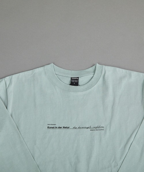 VIBGYOR(ヴィブジョー)の「ヘヴィウェイト天竺 プリント 長袖 クルーネック(Tシャツ/カットソー・メンズ・ホワイト/ブラック/ミント・MEDIUM/LARGE)」の11枚目の写真