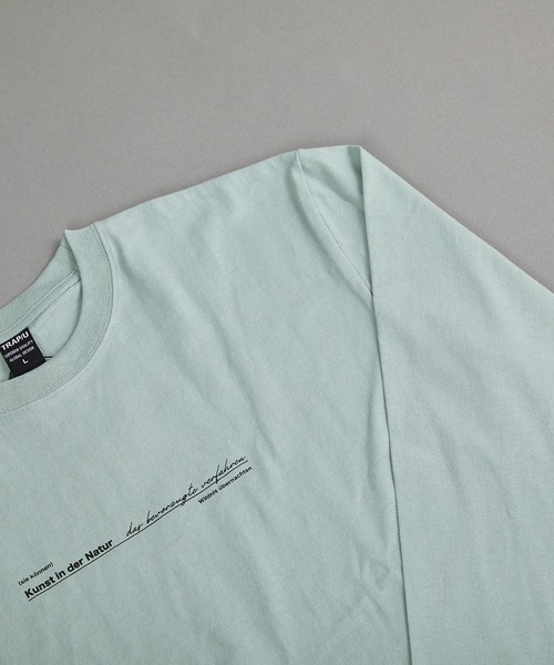 VIBGYOR(ヴィブジョー)の「ヘヴィウェイト天竺 プリント 長袖 クルーネック(Tシャツ/カットソー・メンズ・ホワイト/ブラック/ミント・MEDIUM/LARGE)」の12枚目の写真