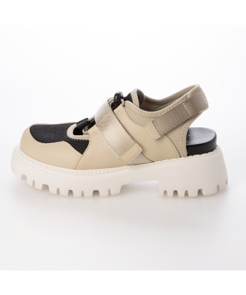 ing（イング）の「厚底スニーカーサンダル（サンダル・レディース・ベージュ系その他/ブラック/ベージュ・L/M/S）」の6枚目の写真