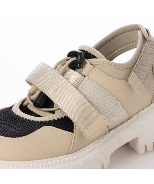 ing（イング）の「厚底スニーカーサンダル（サンダル・レディース・ベージュ系その他/ブラック/ベージュ・L/M/S）」の10枚目の写真