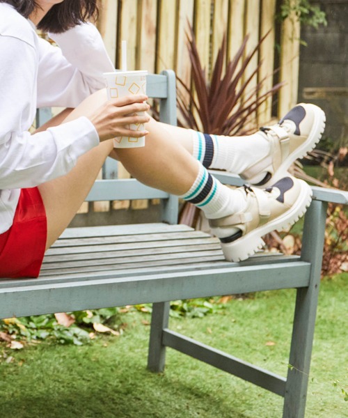 ing（イング）の「厚底スニーカーサンダル（サンダル・レディース・ベージュ系その他/ブラック/ベージュ・L/M/S）」の5枚目の写真