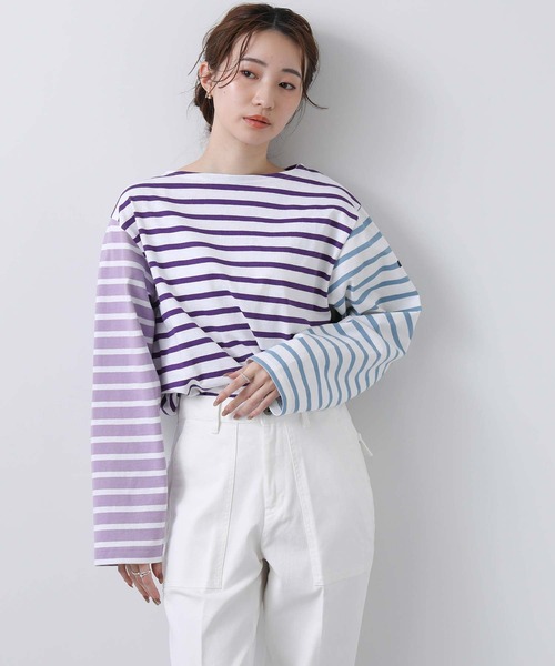 LEMINOR（ルミノール）の「別注ルミノアボーダーカットソー（Tシャツ/カットソー・レディース・ピンク/イエロー/パープル系・FREE）」の13枚目の写真