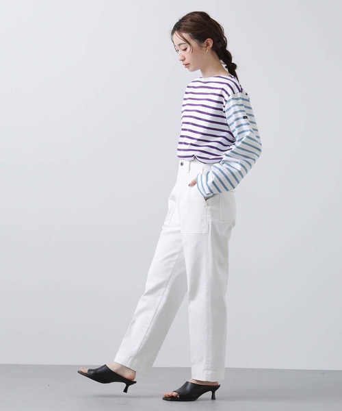 LEMINOR（ルミノール）の「別注ルミノアボーダーカットソー（Tシャツ/カットソー・レディース・ピンク/イエロー/パープル系・FREE）」の5枚目の写真