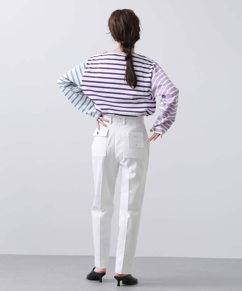 LEMINOR（ルミノール）の「別注ルミノアボーダーカットソー（Tシャツ/カットソー・レディース・ピンク/イエロー/パープル系・FREE）」の6枚目の写真