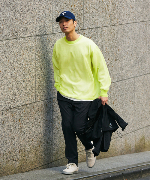 417 EDIFICE（フォーワンセブンエディフィス）の「”ニット1枚 カットソー1枚のセット” テンジク×メッシュニット（Tシャツ/カットソー・メンズ・マルチ/ブルー/ベージュ/イエロー/その他1・MEDIUM/LARGE）」の13枚目の写真