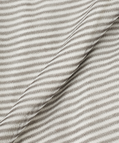 417 EDIFICE（フォーワンセブンエディフィス）の「”ニット1枚 カットソー1枚のセット” テンジク×メッシュニット（Tシャツ/カットソー・メンズ・マルチ/ブルー/ベージュ/イエロー/その他1・MEDIUM/LARGE）」の10枚目の写真