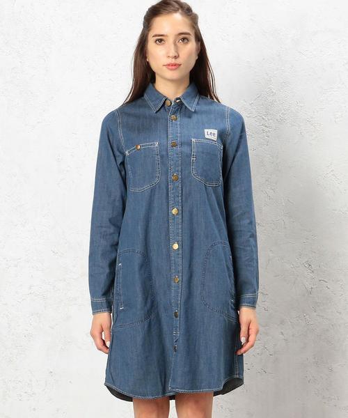 Lee（リー）の「LEE（リー） C WORK ワンピース◆（ワンピース・レディース・オリーブ/ネイビー・MEDIUM/SMALL）」の12枚目の写真