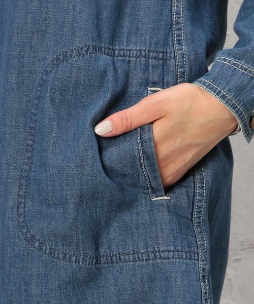 Lee（リー）の「LEE（リー） C WORK ワンピース◆（ワンピース・レディース・オリーブ/ネイビー・MEDIUM/SMALL）」の6枚目の写真