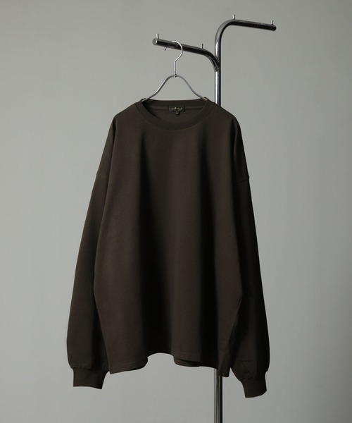 NILWAY（ニルウェイ）の「コットンベーシックロンT（Tシャツ/カットソー・メンズ・ブラック/チャコールグレー/ホワイト/オートミール・MEDIUM/LARGE）」の4枚目の写真