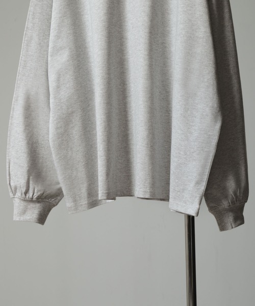 NILWAY（ニルウェイ）の「コットンベーシックロンT（Tシャツ/カットソー・メンズ・ブラック/チャコールグレー/ホワイト/オートミール・MEDIUM/LARGE）」の10枚目の写真