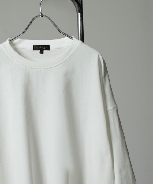 NILWAY（ニルウェイ）の「コットンベーシックロンT（Tシャツ/カットソー・メンズ・ブラック/チャコールグレー/ホワイト/オートミール・MEDIUM/LARGE）」の5枚目の写真