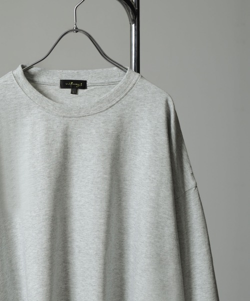NILWAY（ニルウェイ）の「コットンベーシックロンT（Tシャツ/カットソー・メンズ・ブラック/チャコールグレー/ホワイト/オートミール・MEDIUM/LARGE）」の8枚目の写真