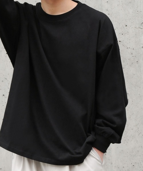 NILWAY（ニルウェイ）の「コットンベーシックロンT（Tシャツ/カットソー・メンズ・ブラック/チャコールグレー/ホワイト/オートミール・MEDIUM/LARGE）」の18枚目の写真