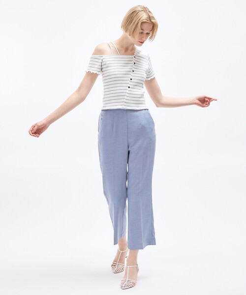 DEICY(デイシー)の「アシメストラップカットソー(Tシャツ/カットソー・レディース・レッド/オフホワイト/アイボリー・FREE)」の9枚目の写真