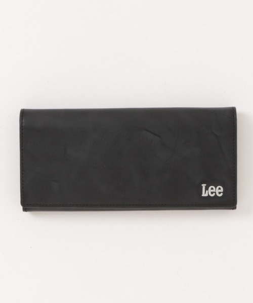 Lee（リー）の「Lee/リー ロゴ刺繍　イタリアンレザー　2つ折り長財布（財布・メンズ・ブラック/チョコ/ブラウン・FREE）」の1枚目の写真