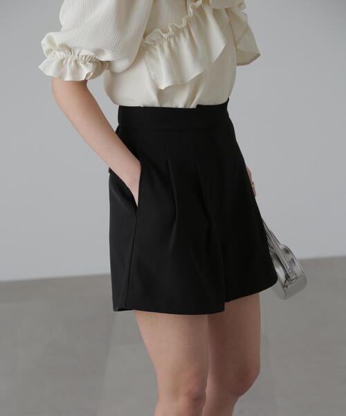 FREE'S MART（フリーズマート）の「◆タックショートパンツ（その他パンツ・レディース・ブラック/ベージュ・SMALL/MEDIUM）」の10枚目の写真