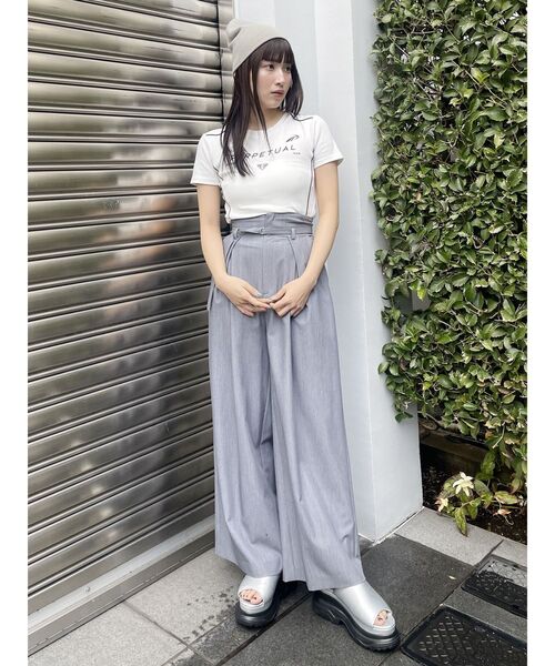 MURUA（ムルーア）の「レーシングミニTシャツ（Tシャツ/カットソー・レディース・ブラック/ホワイト・FREE）」の16枚目の写真