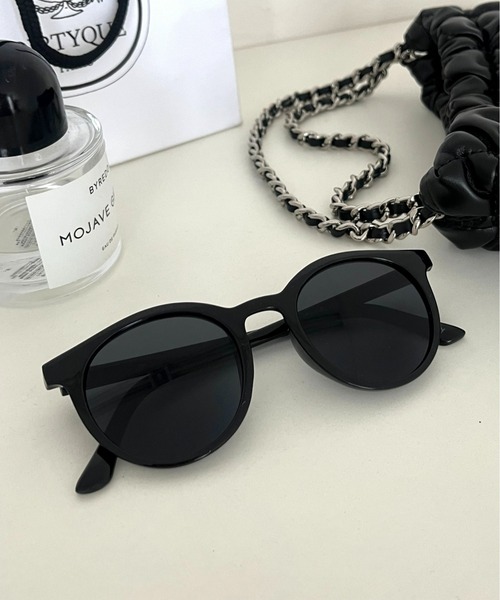 prose verse（プロズヴェール）の「ボストンフレームサングラス（サングラス・レディース・ブラック/ピンクベージュ・ﾌﾘ-）」の2枚目の写真